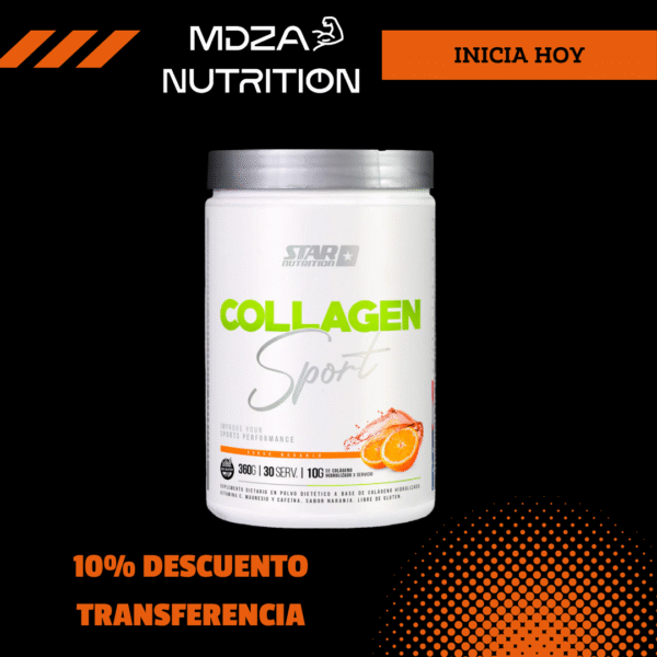 Colágeno STAR Collagen SPORT Naranja 360 Gr en polvo